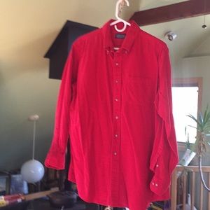 Lands End red flannel shirt